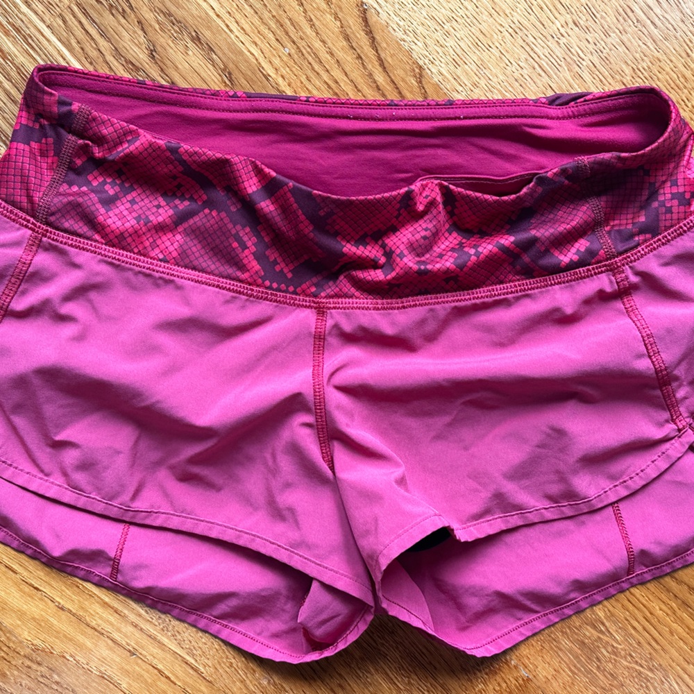 Lululemon Red athletic shorts